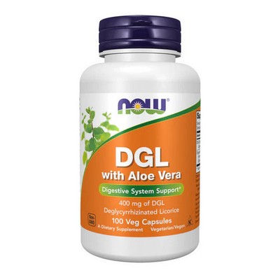DGL With Aloe Vera 100 Veg Caps  by Now Foods