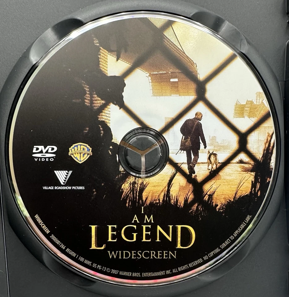 I Am Legend DVD Widescreen Edition Will Smith Alice Braga Dash Mihok 2008 - Image 3 of 3
