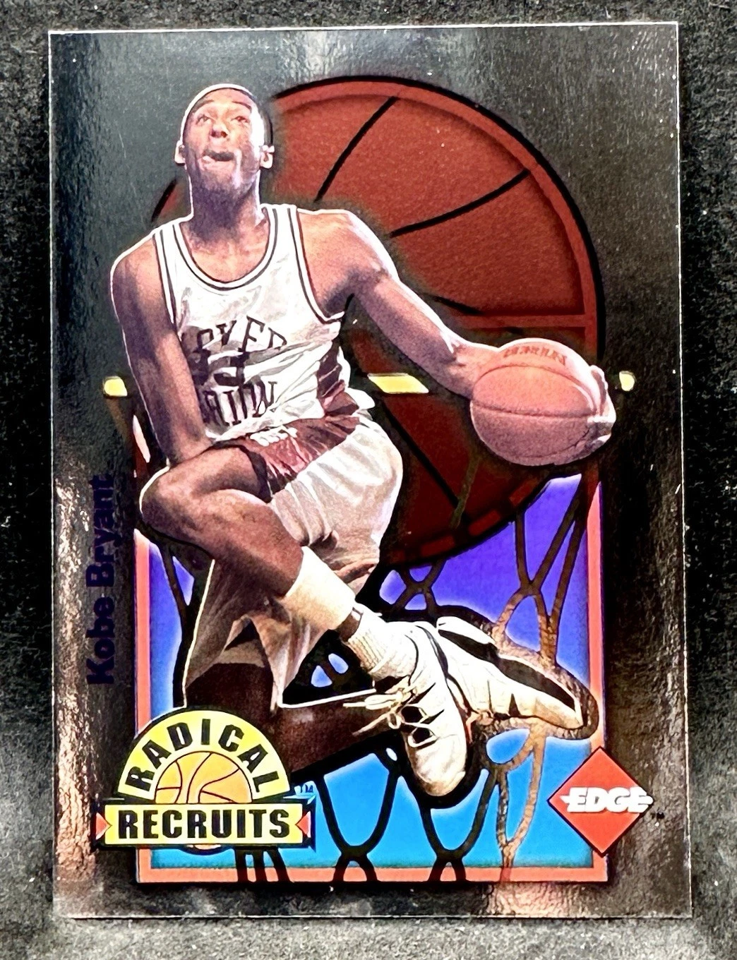 1996 Collector's Edge #/6750 KOBE BRYANT Rookie Rare Insert Foil Radical Recruit