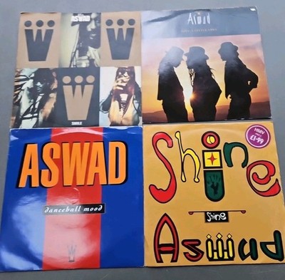 JOB LOT OF 4 X Aswad 7'' VINY SINGLES ALL LISTED AND GRADED