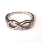 Vintage Ring MARKED 925 STERLING SILVER Size 5.5 Infinity Band Jewelry lot y