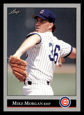 1992 Leaf Mike Morgan Cubs RHP #201 Baseball Card