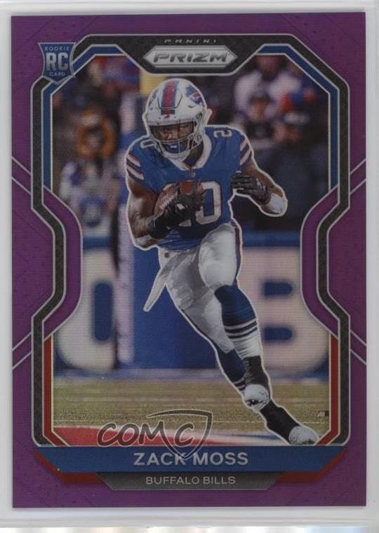 2020 Panini Prizm Rookie Purple Prizm 83/125 Zack Moss #311 Rookie RC rp9