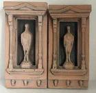 A PAIR OF David Ellison Pottery Tile Egret Bird DAVID ELLISON TILE 7 1/8" Tall