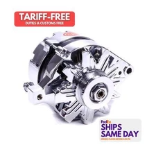 Powermaster 17078, One Chrome Fits Ford Alternator 75 Amp Performance Parts