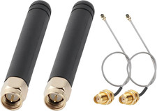 2 PCS Lora Antenna 915Mhz 2DBI with U.F.L I-P.EX to 2 PCS, Black