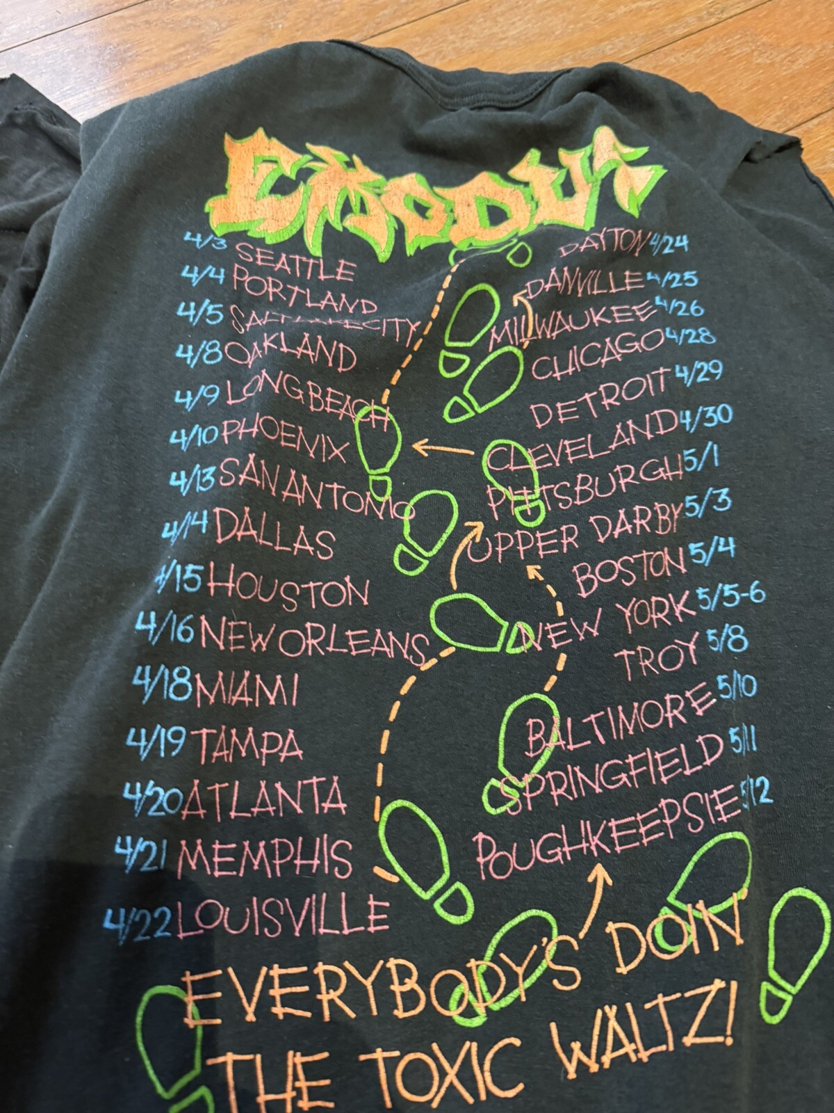 Vintage Exodus Shirt Bundle 80s Band Tees Xl Toxic Waltz Fabulous