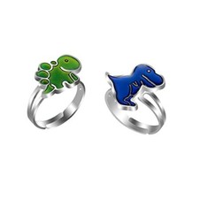 Mood Ring for Kids Adjustable Size Girls and Boys Color Changing Mood Rings 2pcs
