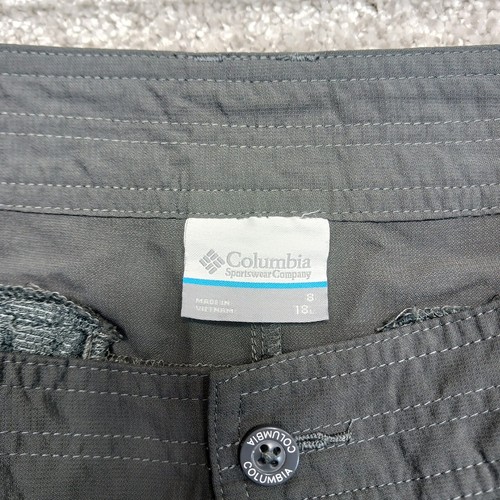 Pantalones cortos Columbia para mujer 18 gris tiro alto bolsillo cargo capri senderismo al aire libre - Imagen 4 de 10