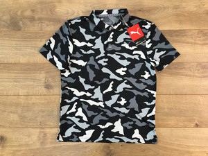 black camo golf shirt
