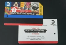 Collectible MetroCard NYC Turnstyle Underground Market 59th St 