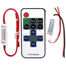 Mini 12V RF Wireless Remote Switch Controller 12V 3 keys Dimmer Controller