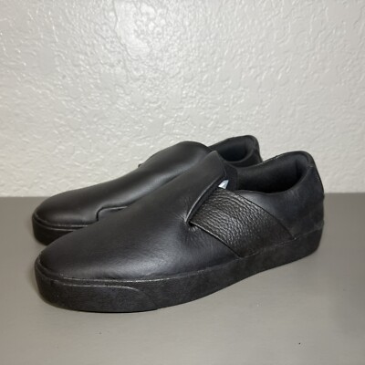 Nike Women's Black Blazer City Ease Leather Slip-on Shoes SZ