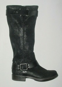 Boots Tall Black Dree Suede Leather Sz UGG Australia Black Tall Leather Boots