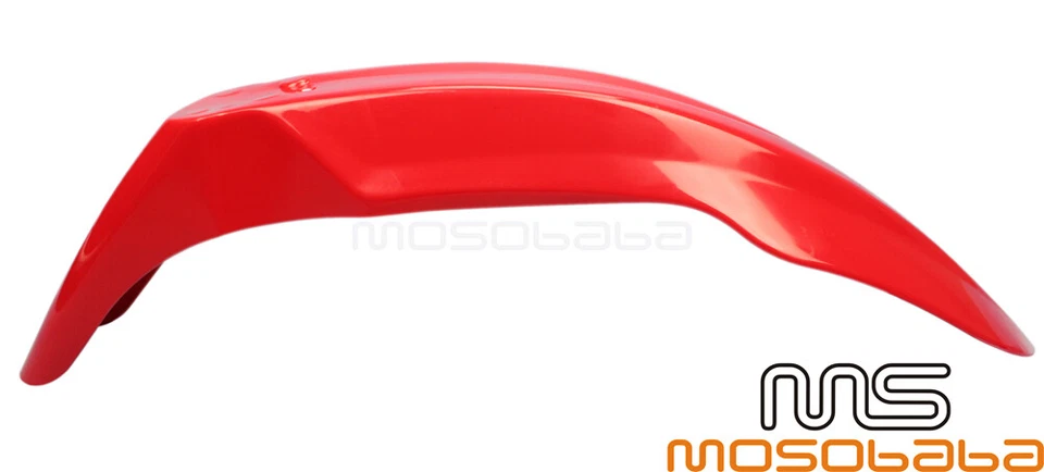Red Front Fender Mudguard For Honda CR100/125/250 Yamaha TTR230/250 Suzuki DR100 - Image 4 of 4