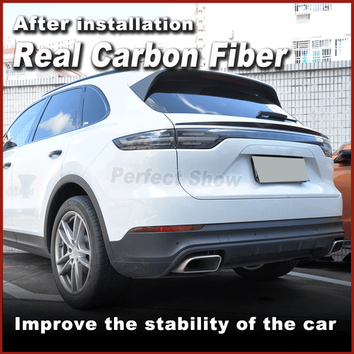 Alerón de carbono maletero central alerón trasero ala para Porsche Cayenne 2018-2020 - Imagen 2 de 11
