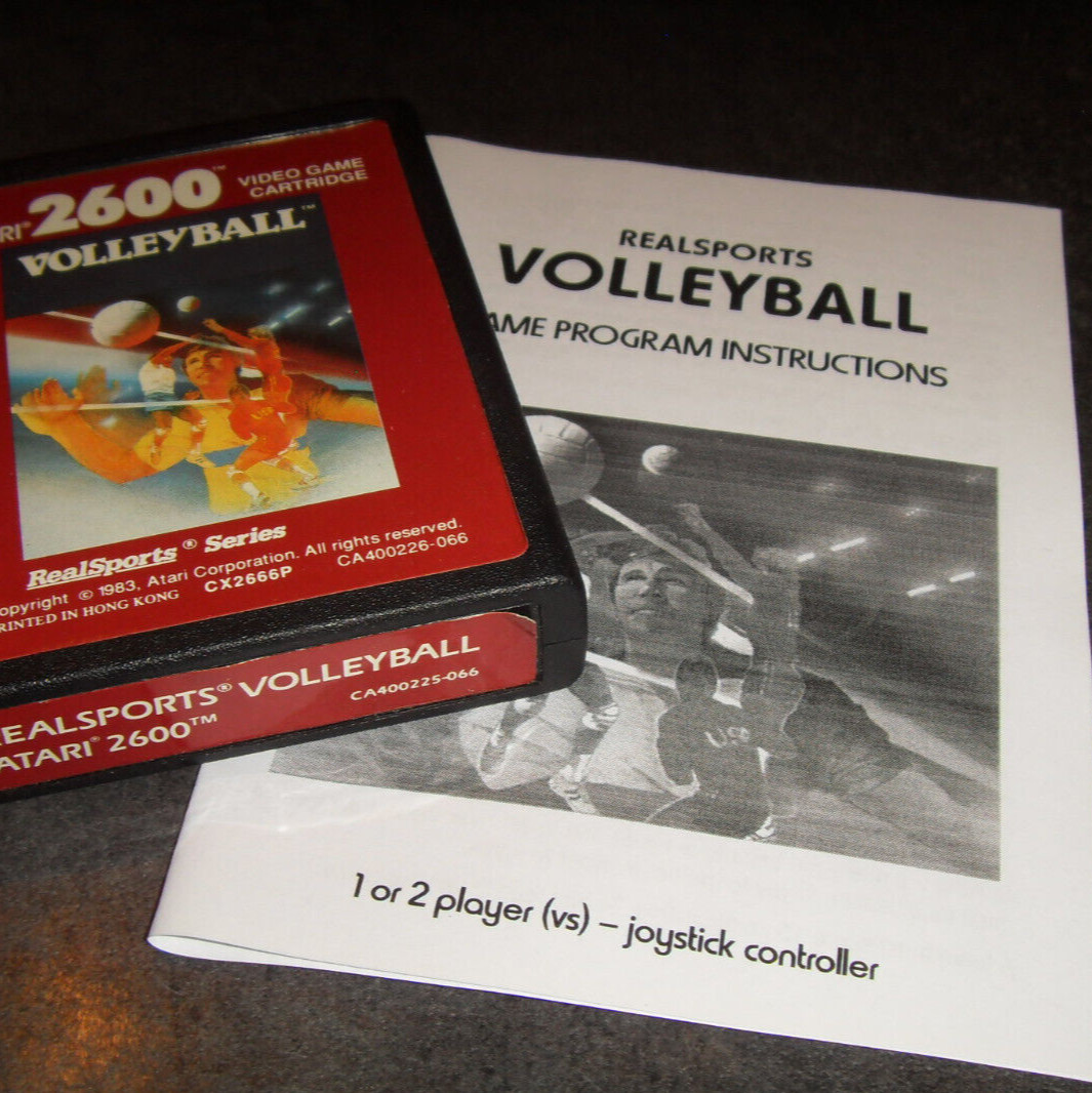 VOLLEYBALL REALSPORTS avec notice Atari 2600 VCS PAL/SECAM