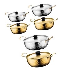 Korea Ramen Pot Fast Heating Universal Base Soup Pot for Beach Picnic Noodle