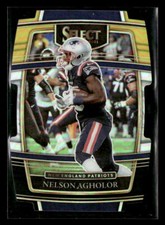 Nelson Agholor 2021 Panini Select #24 Black and Gold Prizm Die Cut
