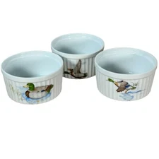 Seymour Mann Ramekins Mallards - Set of 3 Duck Baking Dishes