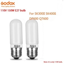 2pcs Godox 150W E27 Studio Strobe Flash Modeling Lamp Bulb For Studio Flash