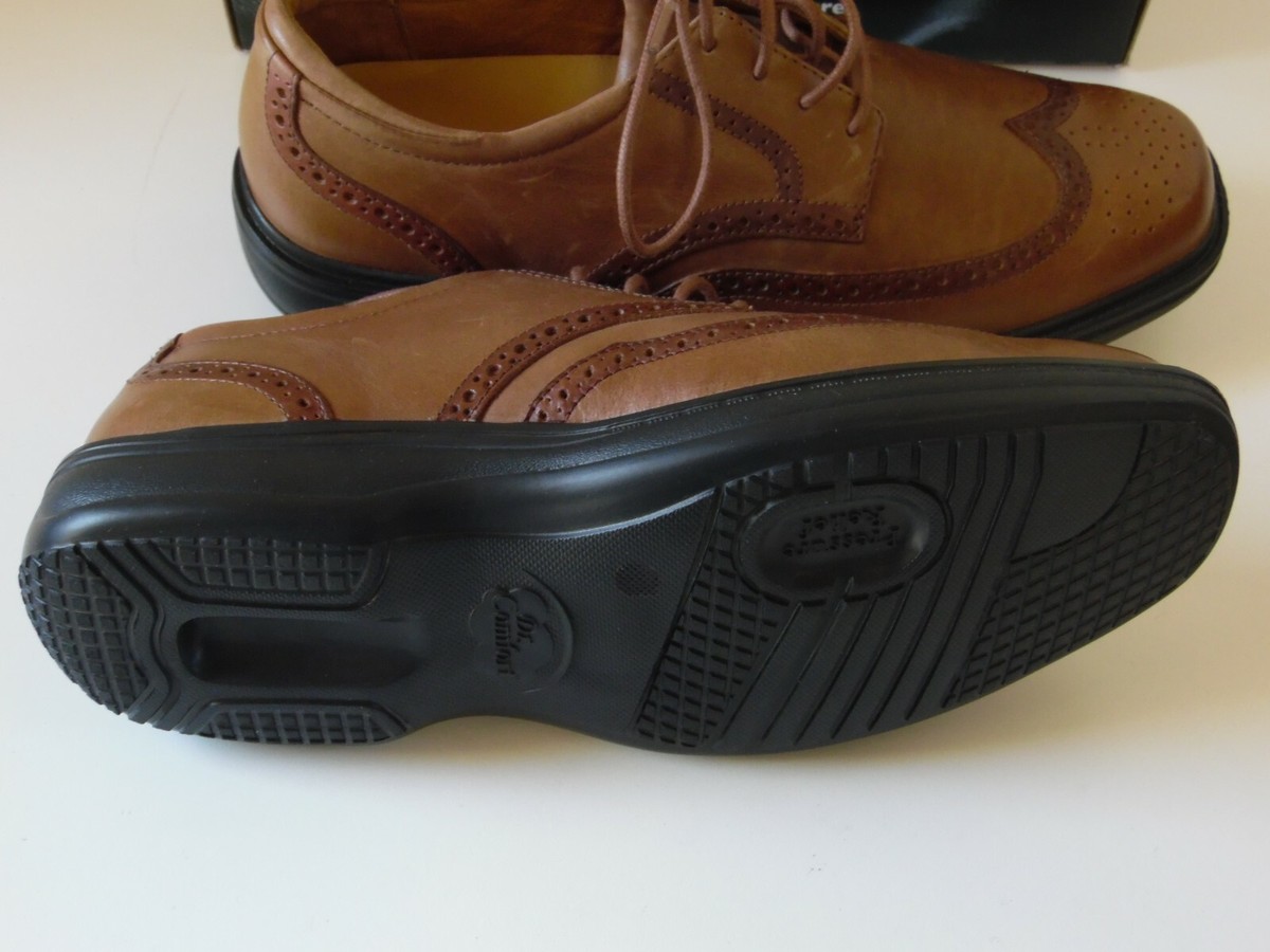 Dr. Comfort #8320 WING Mens Brown Leather Wingtip Oxford Shoes Size 13 M Amazon.com | Dr. Comfort Men main image 3
