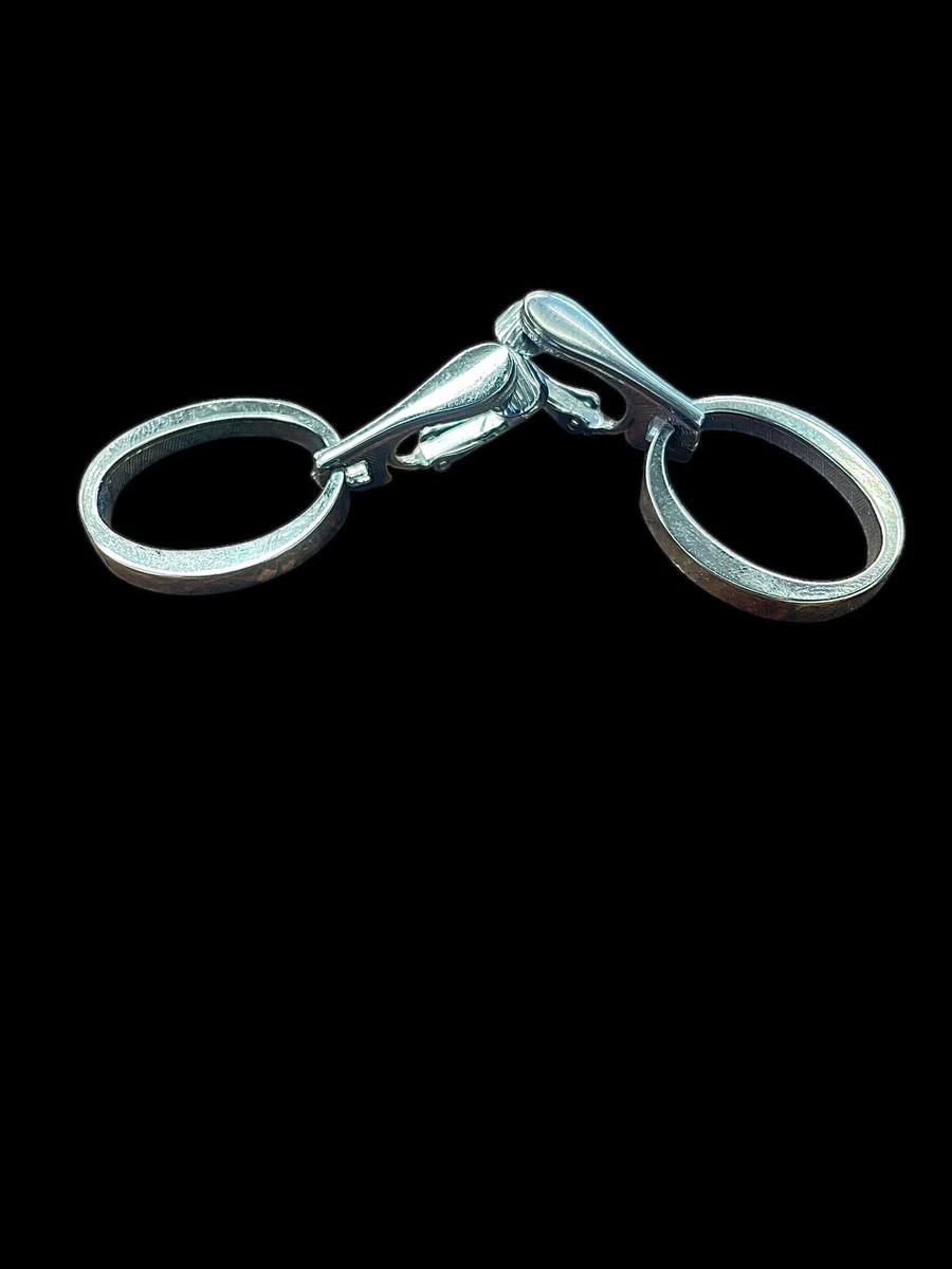 Vintage Oroton Silver Tone Clip On Earrings Australia