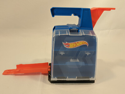 Hot Wheels Track Builder Display Launcher Carrying Case - Holds 6 Cars