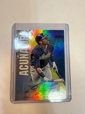 2019 Topps Fire - Fire Autographs Ronald Acuña Jr. #FA-RAJ (AU)