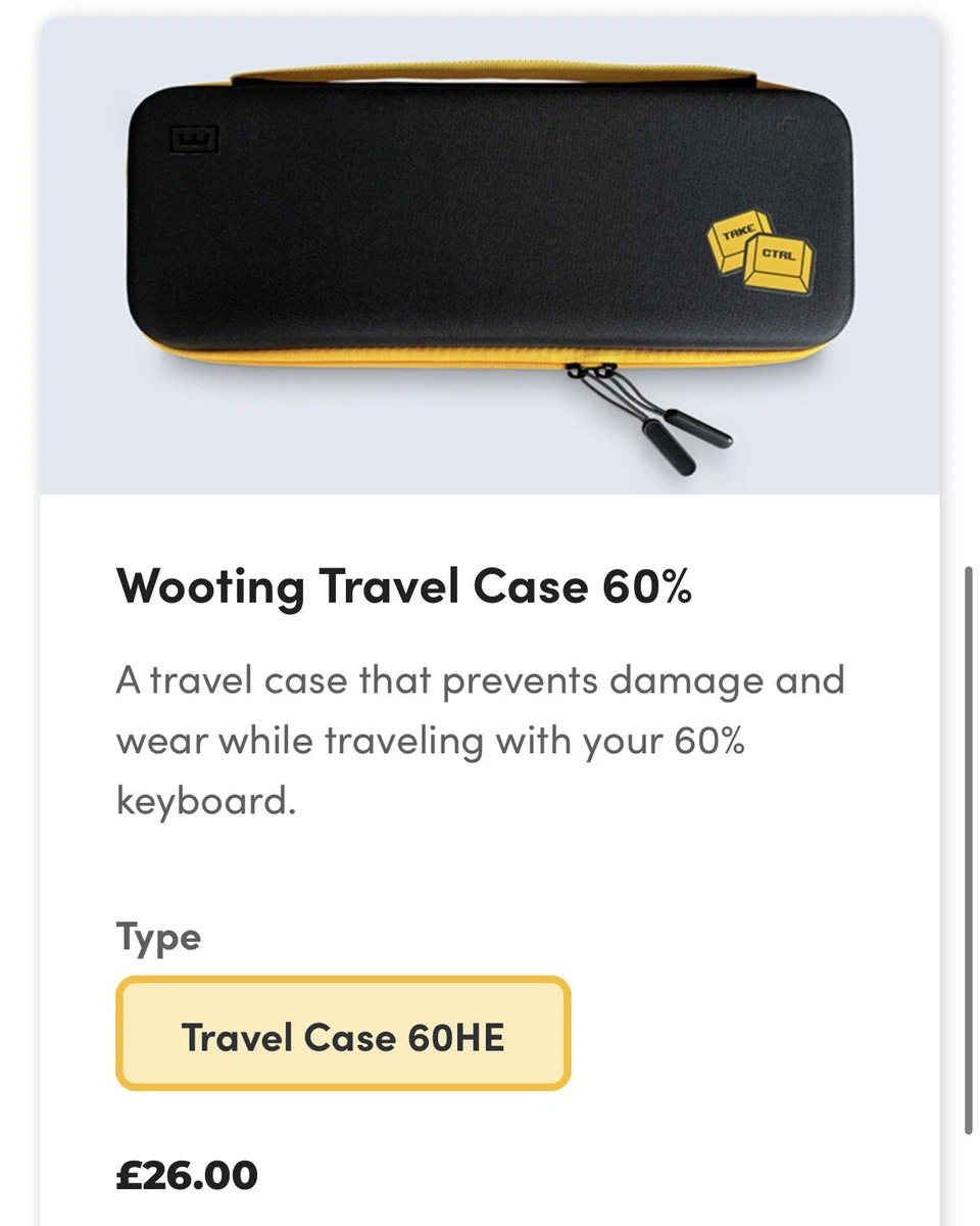 Wooting 60HE ISO United Kingdom 公式通販にて購入新品