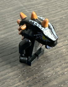 LEGO MINI FIGURE NINJAGO BLACK ORANGE SPIKY SNAKE BYTAR MINIFIG RETIRED