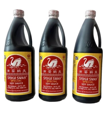 Silver Swan Sojasauce Philippinische Soy Sauce 3x1L PINOY Soja Sosse Soja Soße