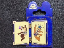 Chip And Dale Hong Kong Disneyland 10 Years Of Memories Anniversary Book Pin LE