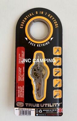True Utility Keytool Compact in Multitool Key Ring To Fit Over Keys  TU247K