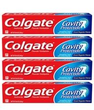 Colgate Cavity Protection Regular Flavor Toothpaste, 8.0oz (226g) PACK OF 4
