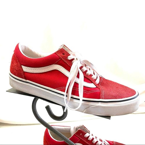 vans old skool red suede