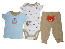 Baby Jungen Newborn Set Anzug 3teilig Shirt Body Hose Gr 50 Neu mit Etikett