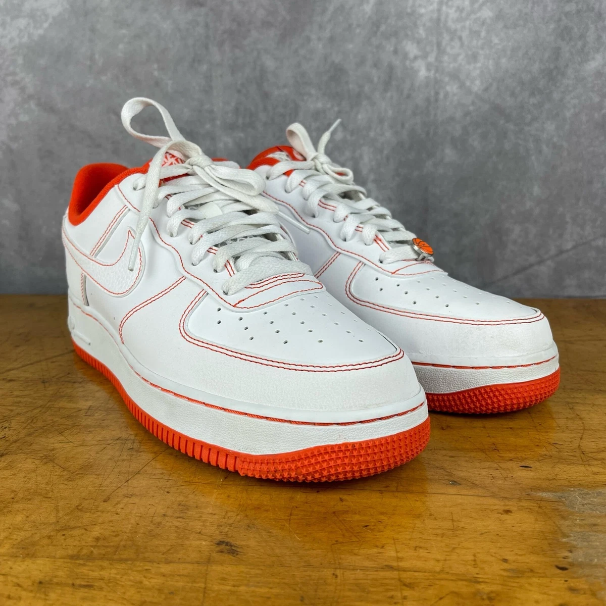 Nike Air Force 1 '07 LV8 Rucker Park White/Team Orange-Black - CT2585-100