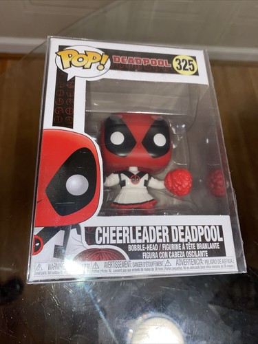 Marvel Funko Pop - Cheerleader Deadpool - Deadpool -# 325 - Free Protector - Picture 6 of 6