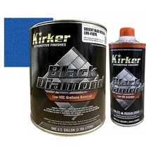 1 Gal Kirker Black Diamond Car Paint Bright Blue Met LVB-41075 w/ Med Activator