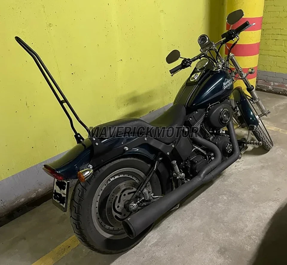 Respaldo barra Sissy para Harley Fatboy EFI FLSTNSE Heritage Softail Classic FLSTF Foto 4 de 4