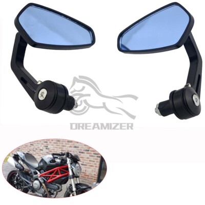 For R 1100 R Mystic Motorcycle 7/8'' 22mm Rearview Handle Bar End Mirrors Black