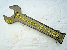 ANTIQUE STERLING MFG Co. STERLING IL D127 FARM TRACTOR IMPLEMENT 12" WRENCH TOOL