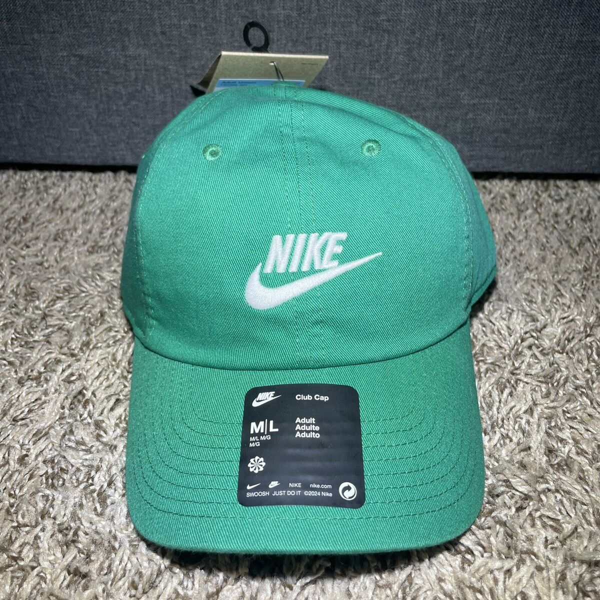 NIKE Golf UNSTRUCTURED FUTURA HAT Canvas Twill GREEN NIKE Golf UNSTRUCTURED FUTURA HAT Canvas Twill GREEN