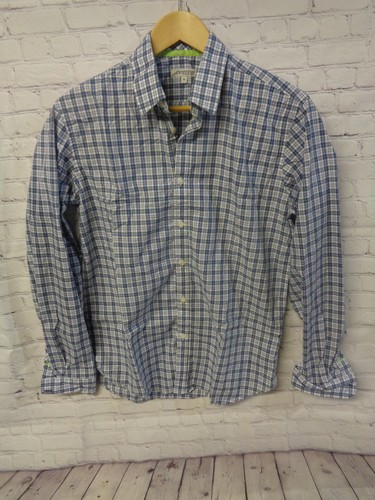 ! Jeremy Argyle NYC Men's Casual Plaid Cotton Shirt Long Sleeve Sz. M