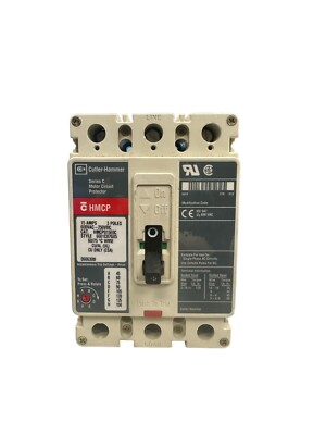 (CH) Motor Circuit Protector HMCP015E0C, 3 Pole, 15 Amp, 600 VAC ~ 250 VDC