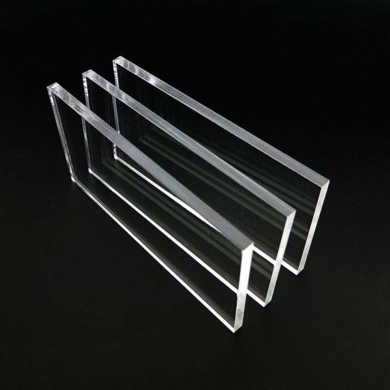 Clear Acrylic Plastic Sheets Crafts DIY Plates 60x120mm 200x300mm Thick