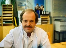 Actor Klaas Hofstra At Dutch Tv Show Medisch Centrum West Historic Old Photo 1