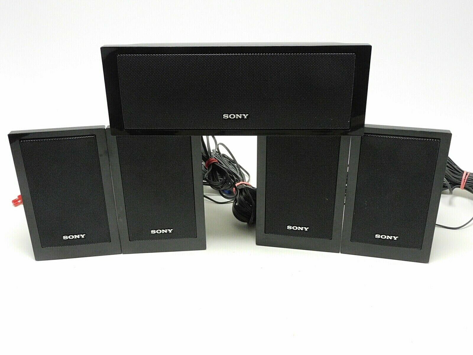 Verschillende goederen Autonomie wenselijk 5 Set Sony Surround Sound Speaker System SS-CT101 Center / SS-TS102 (4) +  Wires | eBay