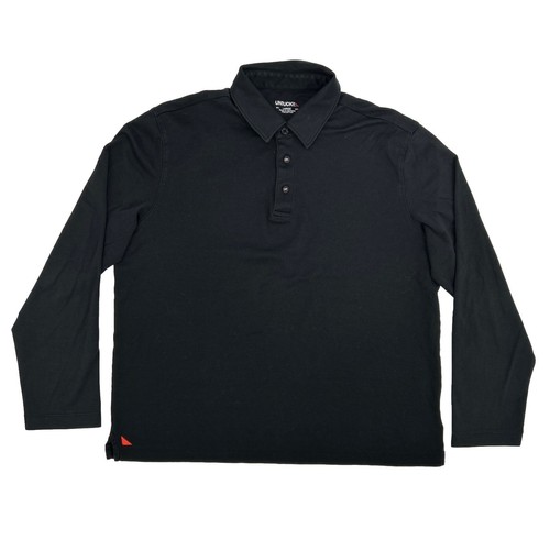 UNTUCKit Damaschino Shirt Men's Large Black Long Sleeve Polo